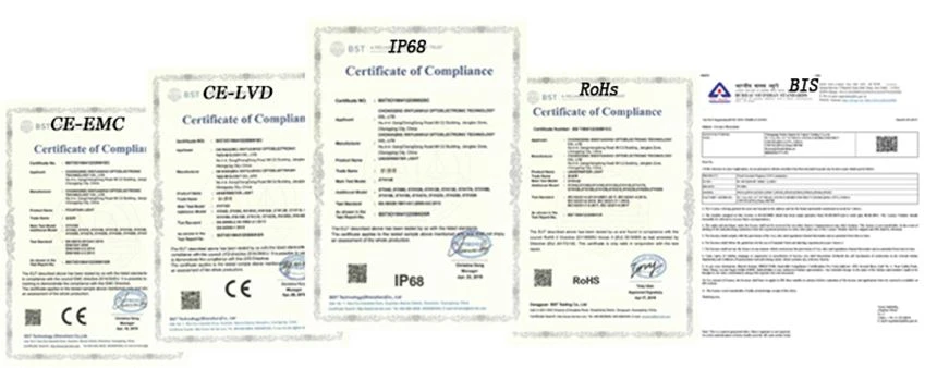 Underwater lights Certification860