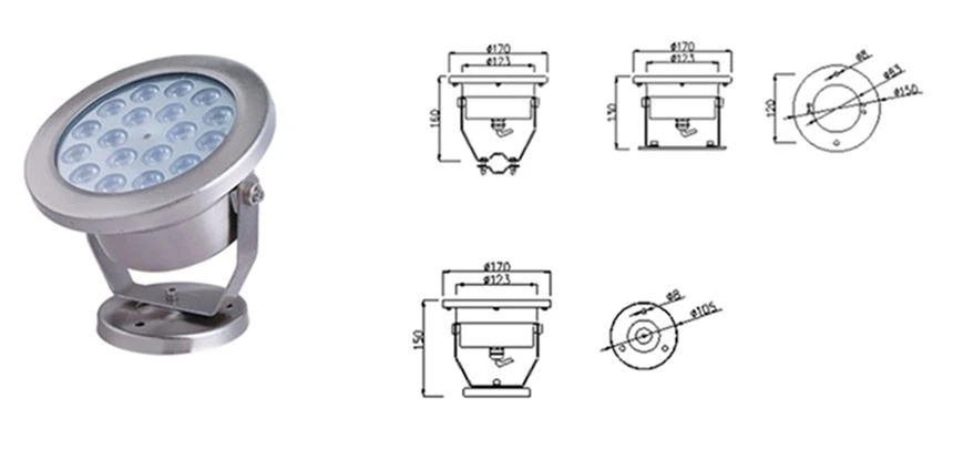 170G rgb fountain light