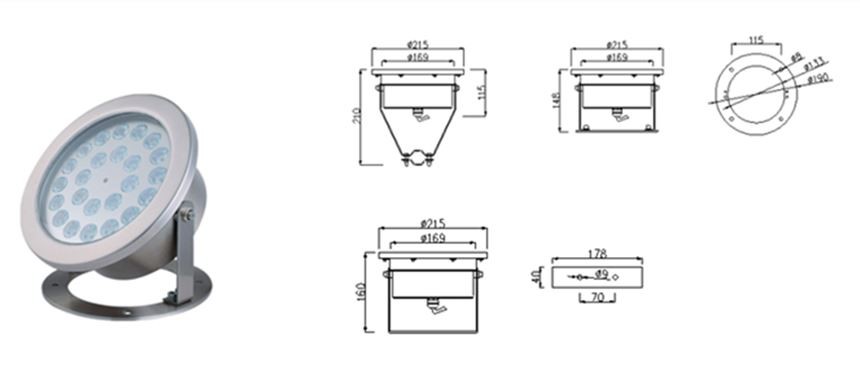 underwater lights dmx control 860