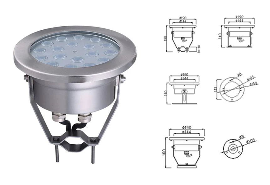 above ground swimming pool light factory