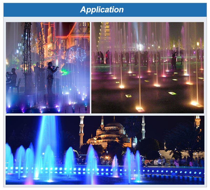 led light waterfall fountain