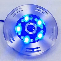 Fontaine de piscine étanche à l'eau légère à LED